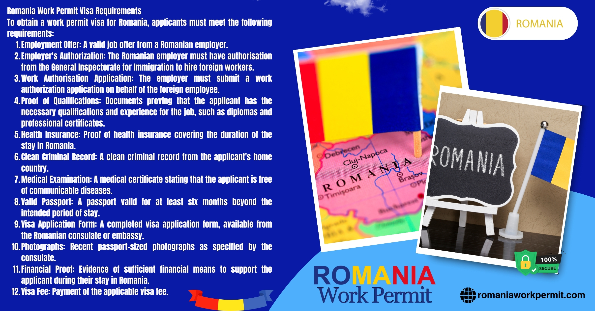 Romania Work Permit, Study, Jobs, and EU Blue Card Visa Requirements from Ukraine to Romania